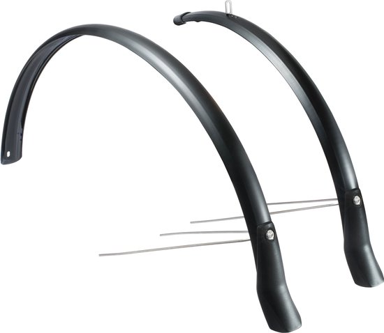 Spatbordset Eurofender Snello 28 x 51 mm - mat zwart van Eurofender — afbeelding 2