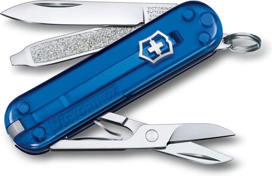 Couteau de poche Victorinox Classic SD Transparent - Deep Ocean - 7 fonctions