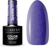 Claresa UV/LED Gellak Sparkle #12 – 5ml. - Glitter, Paars - Glitters - Gel nagellak
