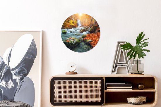 WallCircle - Wall Circle - Wall Circle Indoor - Nature - Soleil - Automne - 30x30 cm - Décoration murale - Peintures Ronds