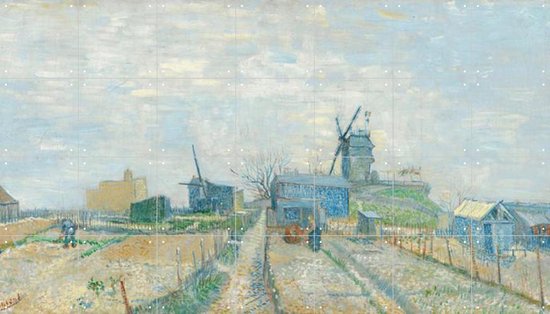 IXXI Montmartre: molens en moestuinen - Vincent van Gogh - Wanddecoratie