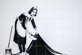 IXXI Maid in London - Banksy - Wanddecoratie - 120 x 180 cm