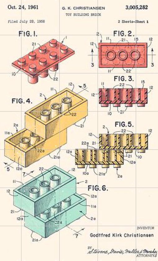 LEGO patent poster
