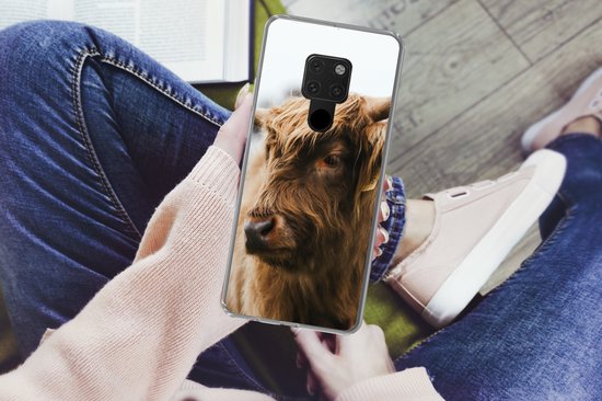 Coque Huawei P40 Lite - Highlander écossais - Animaux - Cornes - Coque de téléphone en Siliconen