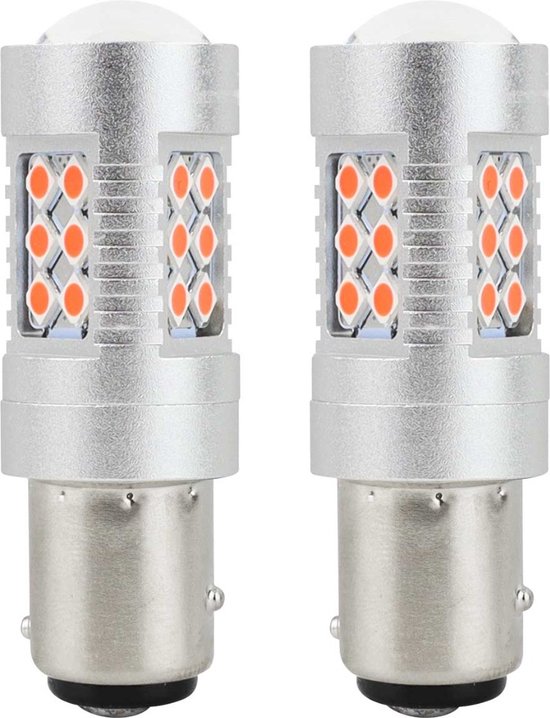 ROOD - BAY15D - CANBUS - LED - 24SMD - 3030 - 12 / 24V | bol
