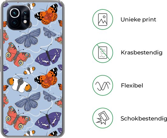 Zomer Een Eenvoudig Florale design Anti-shock Telefoon Hoesjes
