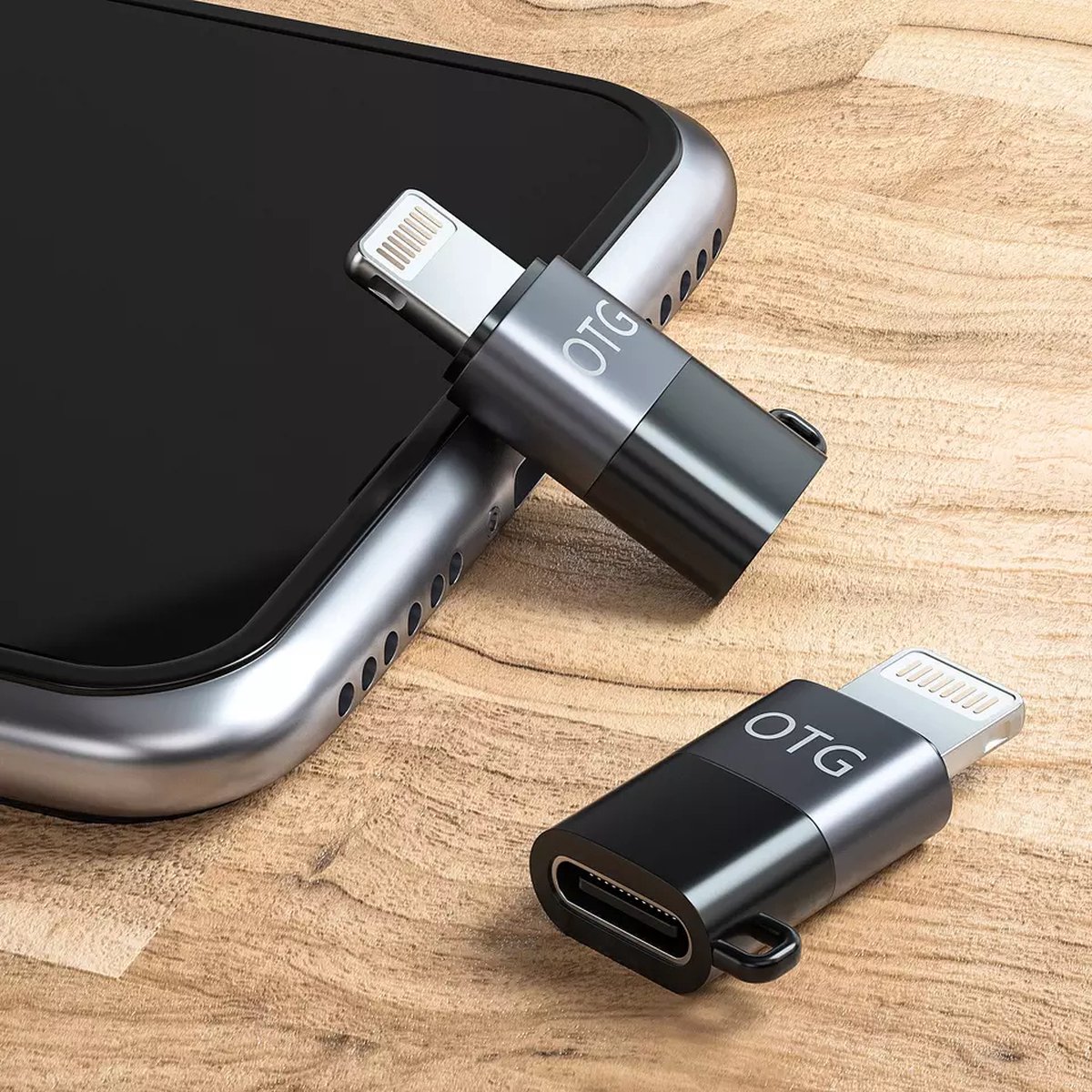 ≡ Адаптер【Micro Usb ‒ Lightning】OTG, для iPhone зарядка и передача данных