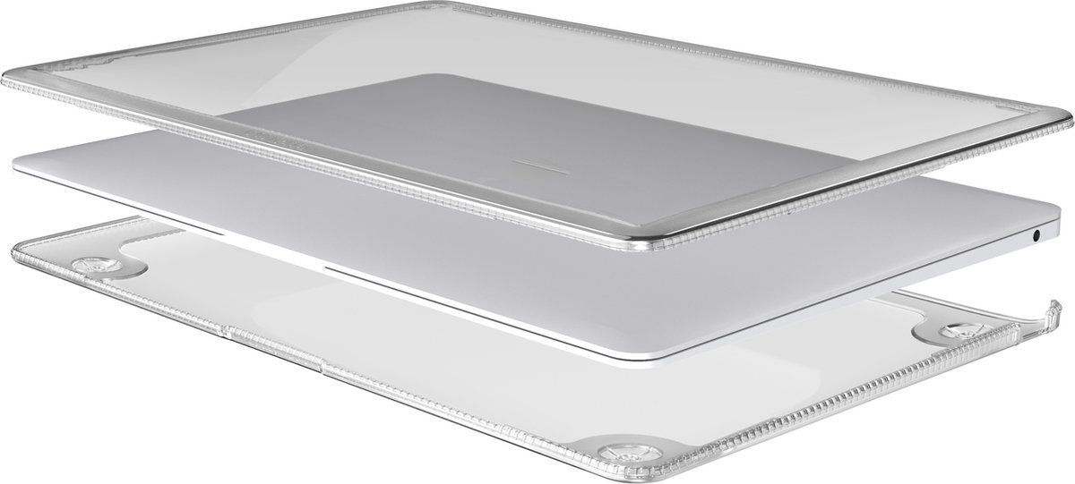 Tech21 Evo Wave hoes voor MacBook Air 15 inch (2023) - Beschermende harde hoes - transparant