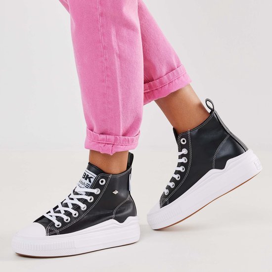 KAYA FLOW MID Baskets hautes pour femmes - Zwart - taille 36