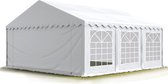 Partytent feesttent 5x6 m tuinpaviljoen -tent PVC 700 N in wit waterdicht