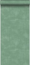 ESTAhome Papier peint aspect béton vert - 139020 - 0,53 x 10,05 m