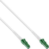 Premium LC/APC FTTH Simplex Optical Fiber Patch kabel - Single Mode OS2 - wit / LSZH - 5 meter