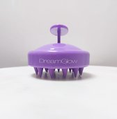 DreamGlow Siliconen Shampoo Borstel - Scalp Massager - Siliconen Haarborstel - Scalp Brush - Scalp Scrub - Massage Borstel - Hoofdhuid Massage Borstel - Head Massager - Shampoo Borstel - Paars