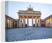 Canvas Schilderij Brandenburger Tor in Berlijn - 30x20 cm - Wanddecoratie