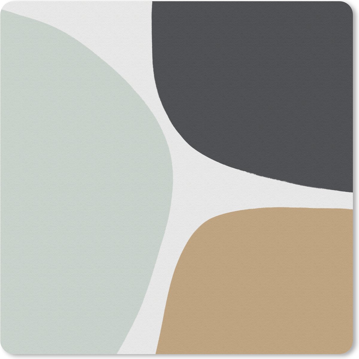 Muismat 20x20 cm - Mousepad Pastel - Minimalisme - Design - Muismatten