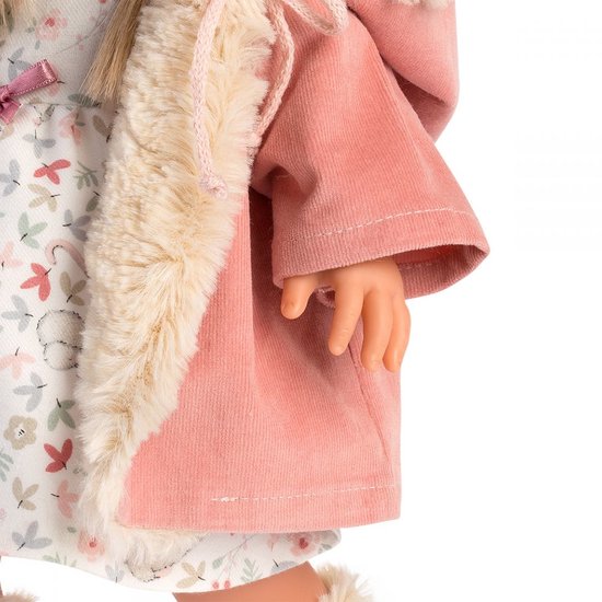 Llorens Babypop Elena - 35 cm met hoed, sokken, jurk en vest - 3+ jaar van Llorens — afbeelding 3