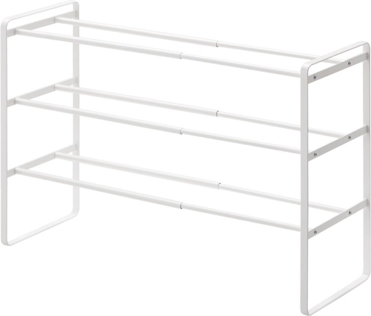 Yamazaki Schoenenrek Uitschuifbaar - Frame - 3 niveaus - Wit
