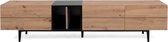 Finori- TV Meubel Tv-meubel Ted 3 deuren - 195cm - Bruin; Zwart