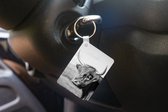 Sleutelhanger - Schotse Hooglander - Dieren - Zwart - Wit - Uitdeelcadeautjes - Plastic