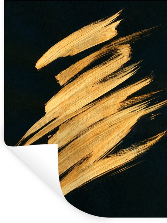 Stickers muraux - Goud - Peinture - Rayures - 30x40 cm - Film Adhésif