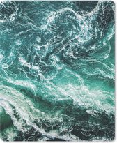 Muismat Groot - Oceaan - Water - Zee - Luxe - Groen - Turquoise - 30x40 cm - Mousepad - Muismat
