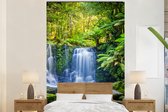 Behang jongenskamer - Fotobehang Jungle - Waterval - Australië - Planten - Natuur - Breedte 200 cm x hoogte 300 cm - Kinderbehang