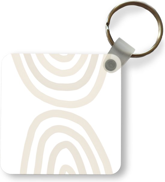 Porte-clés - Cadeaux - Arc-en-ciel - Pastel - Design - Abstrait - Plastique