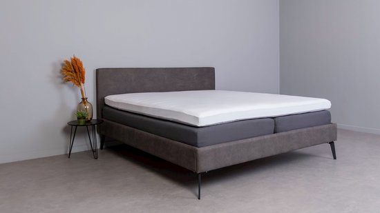 Beter Bed Select Hoeslaken Beter Bed Select Jersey topper - 160 x  200/210/220 cm - wit | bol.com
