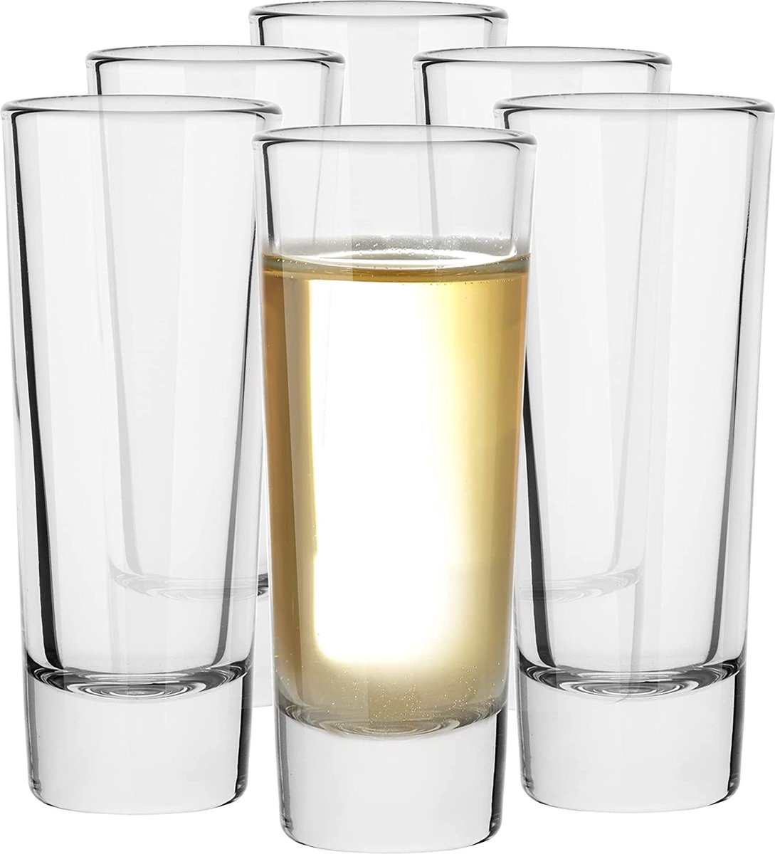 Vodka Glazen Borrelglaasjes Stamper Shooter Glazen Shotglazen Glas voor Jenever Tequila Gin Vodka Tumbler Shot Glas | Vaatwasmachinebestendig | Verzameling Sten | 60 ml | Set van 12
