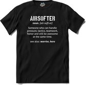 Airsoft leger sport kleding - T-Shirt - Unisex - Zwart - Maat 3XL