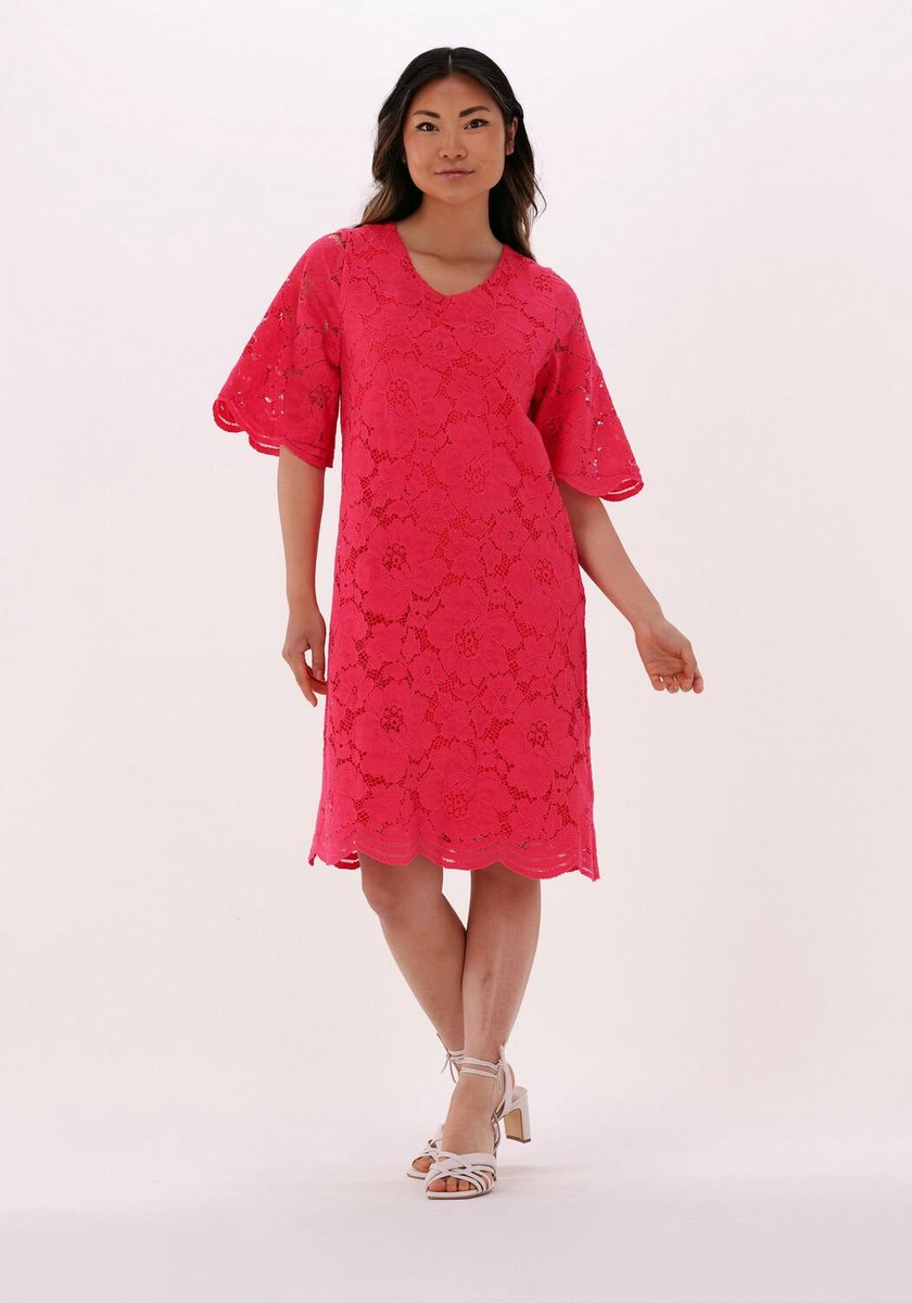 Ana Alcazar Dress Sleeves Jurken Dames - Rok - Jurk - Roze - Maat 36