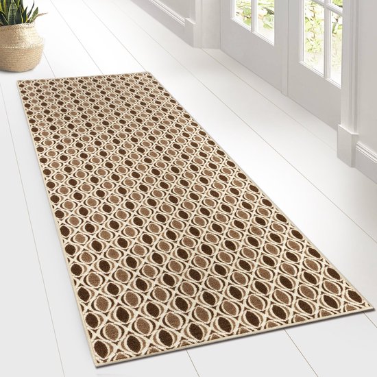 Karat Tapijtloper - Vloerkleed - Cork - Keukenloper - 80 x 450 cm