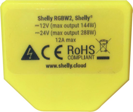 Shelly RGBW LED WiFi inbouw dimmer tot 288W - Shelly