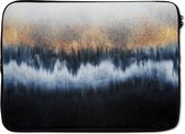 Laptophoes - Marmer print - Abstract - Chic - Goud - Laptop - Laptop sleeve - 14 Inch