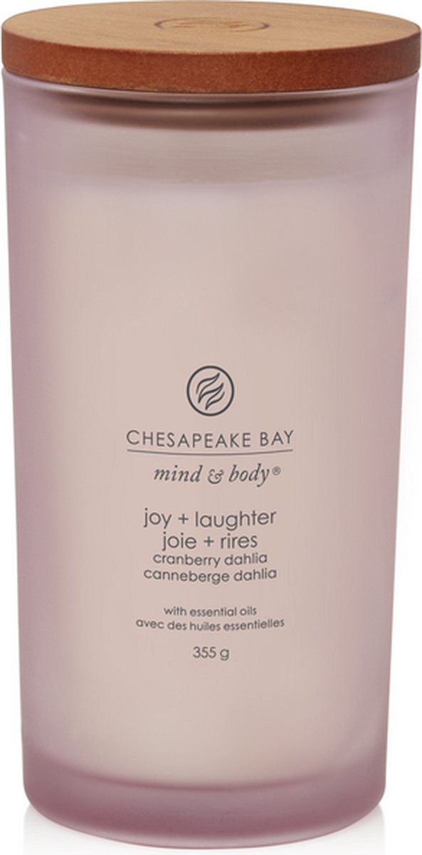 Chesapeake Bay Joy & Laughter - Cranberry Dahlia Grote Geurkaars - 70 branduren