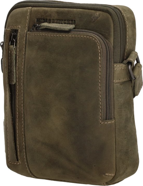 Sac à bandoulière Idaho Hide & Stitches - Vert olive