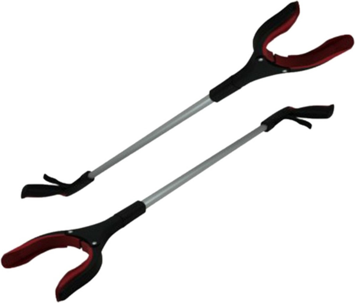 Goedkoopste Benson Afvalgrijpers/grijphulp - 2x - draaibare kop - 82 cm - kunststof