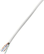 TRU COMPONENTS Netwerkkabel CAT 5e U/UTP 4 x 2 x 0.14 mm² Wit 100 m