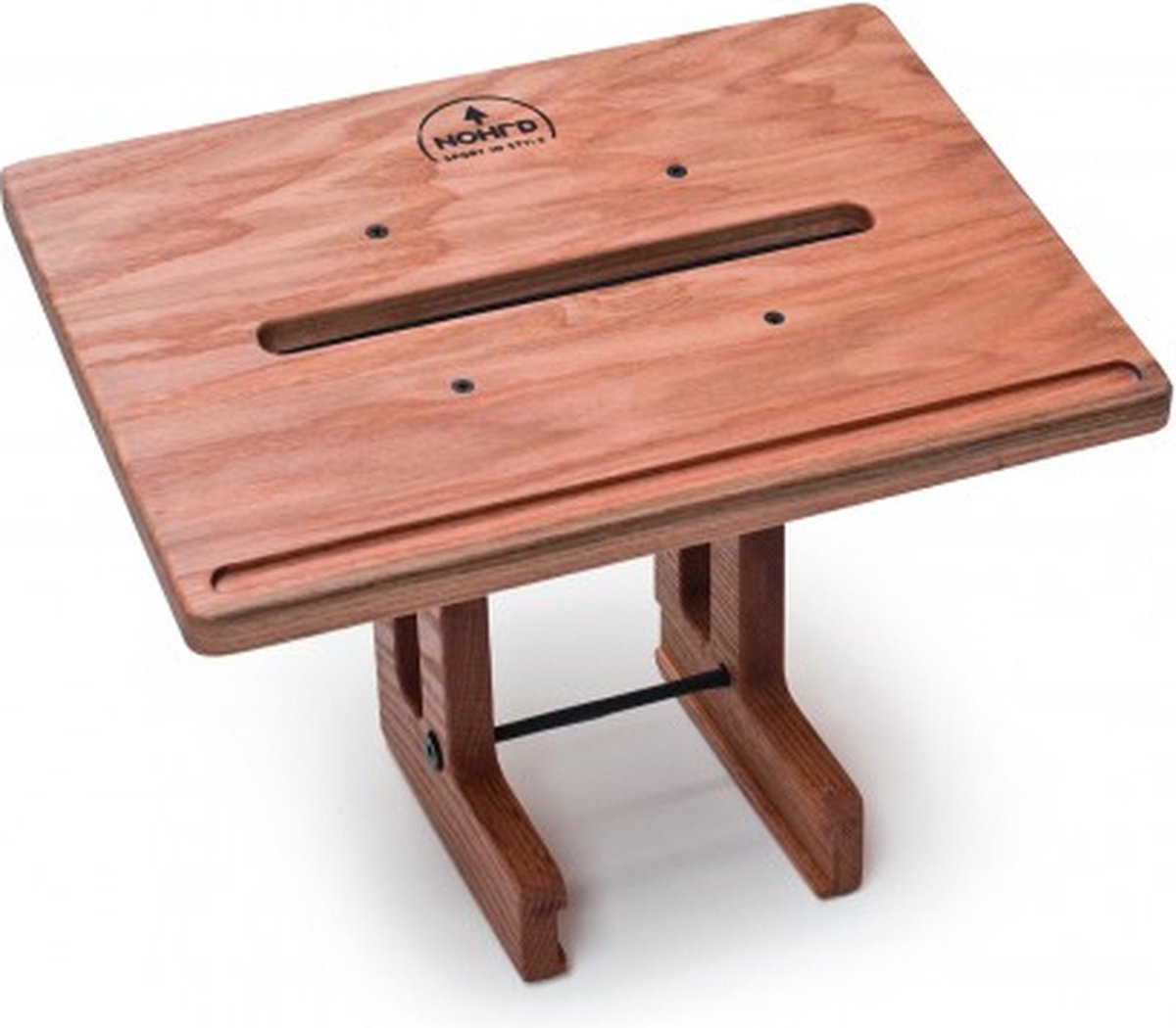 Afbeelding 2 van WaterRower Laptop Steun Beukenhout – Houten Laptophouder voor Roeitrainer – Geschikt voor Laptops tot 17 Inch – Eenvoudige Montage – Veiligheidsrand – Diverse Houtsoorten