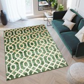 Tapiso Turmalin Vloerkleed Groen Laagpolig Rug Carpet Tapijt Maat- 80x150