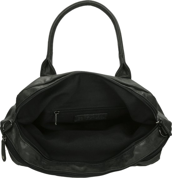 Nuba Design - Western Bag - Schoudertas / Handtas / shopper - Dames Tas - Grote formaat - Zwart / Antraciet - Nuba Design