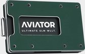 Aviator - Velvet green slide wallet - airtag cash clip - slim acrylic kleingeld vak - acrylic frame