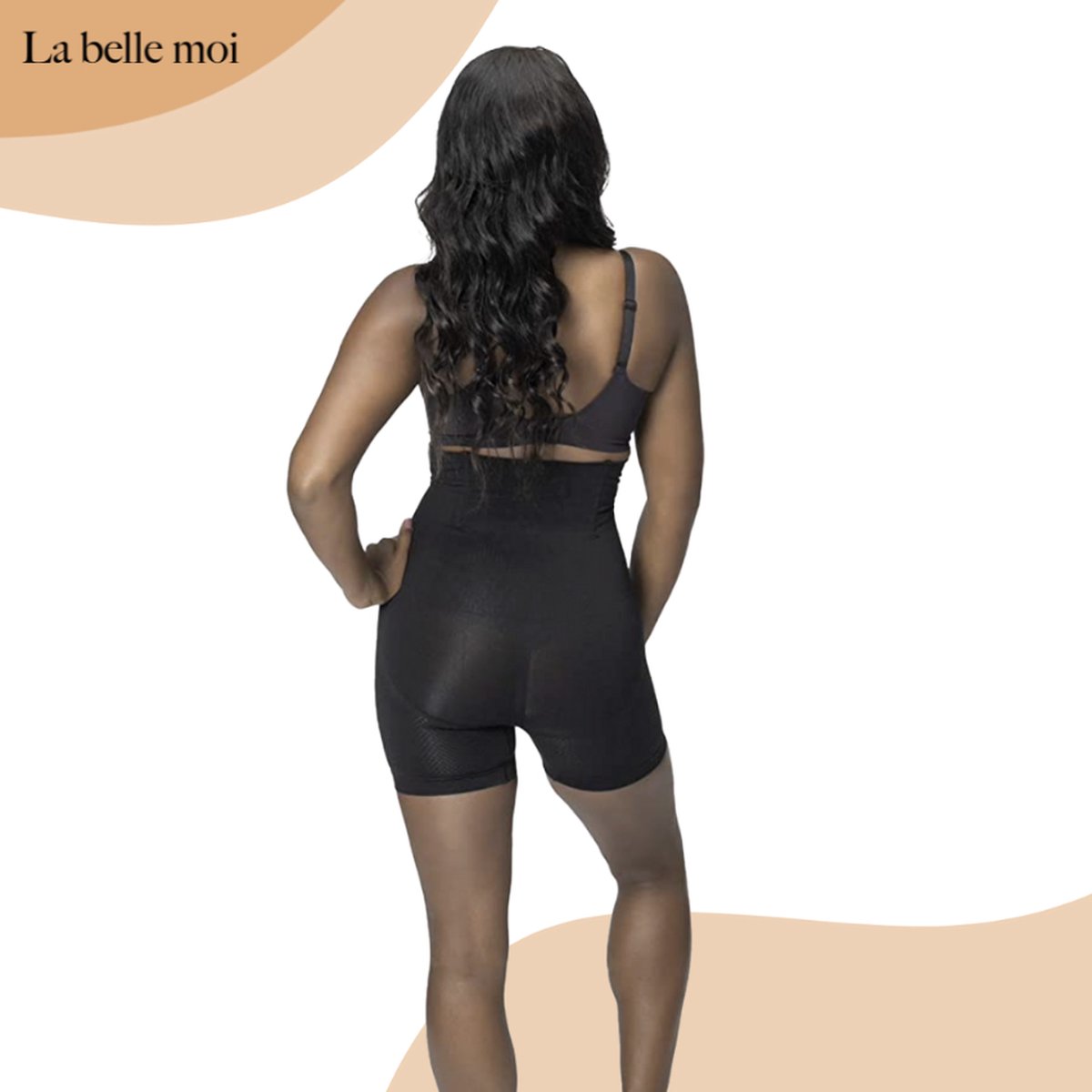 Wow Peach Shapewear voor billen, buik en benen Zwart XL/XXL