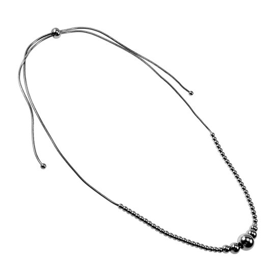 Finrezio Gouden ketting voor dames, 14K vergulde slangenketting, choker, roestvrij staal, halsketting, visgraat, voor vrouwen, gelaagd, verstelbaar, sieraad, verjaardagscadeau, 35/40 cm, L, roestvrij