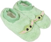 Star Wars Baby Yoda - Groene dames pantoffels/sloffen, warm, antislip OKEO-TEX