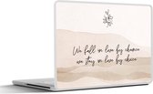 Laptop sticker - 14 inch - Quotes - Spreuken - Koppel - Relatie - We fall in love by chance, we stay in love by choice - 32x5x23x5cm - Laptopstickers - Laptop skin - Cover
