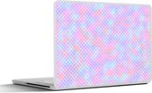 Laptop sticker - 13.3 inch - Design - Geometrie - Roze - 31x22,5cm - Laptopstickers - Laptop skin - Cover