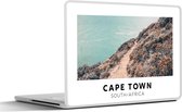 Laptop sticker - 10.1 inch - Zuid-Afrika - Zee - Natuur - 25x18cm - Laptopstickers - Laptop skin - Cover