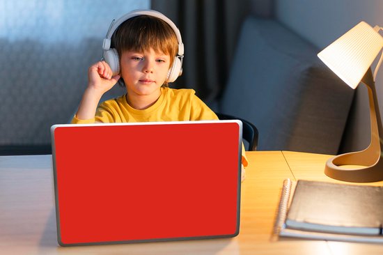 Sticker pour ordinateur portable - 11,6 pouces - Rouge - Motif - Design