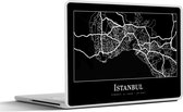 Laptop sticker - 14 inch - Stadskaart - Istanbul - Plattegrond - Kaart - 32x5x23x5cm - Laptopstickers - Laptop skin - Cover
